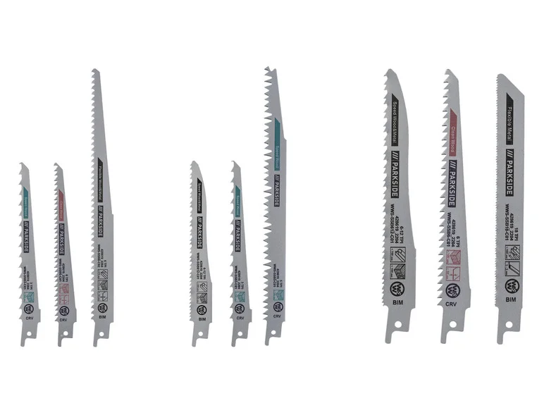 PARKSIDE® Set de 3 lames de scie sabre