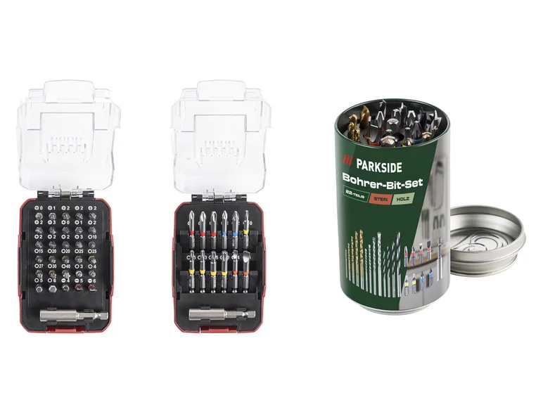 PARKSIDE® Jeu d'embouts de perçage ou Jeu d'embouts
