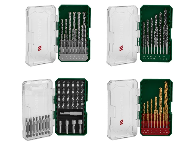 PARKSIDE® Jeu de forets et d'embouts PBB 4 B2