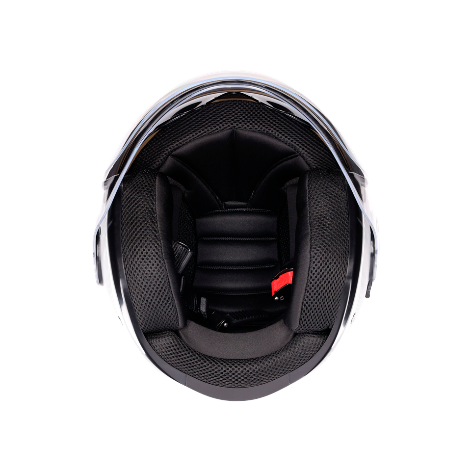 ETERES CAPOLIVERI MATT WHITE/ITALY - MOTORBIKE OPEN FACE HELMET E2206