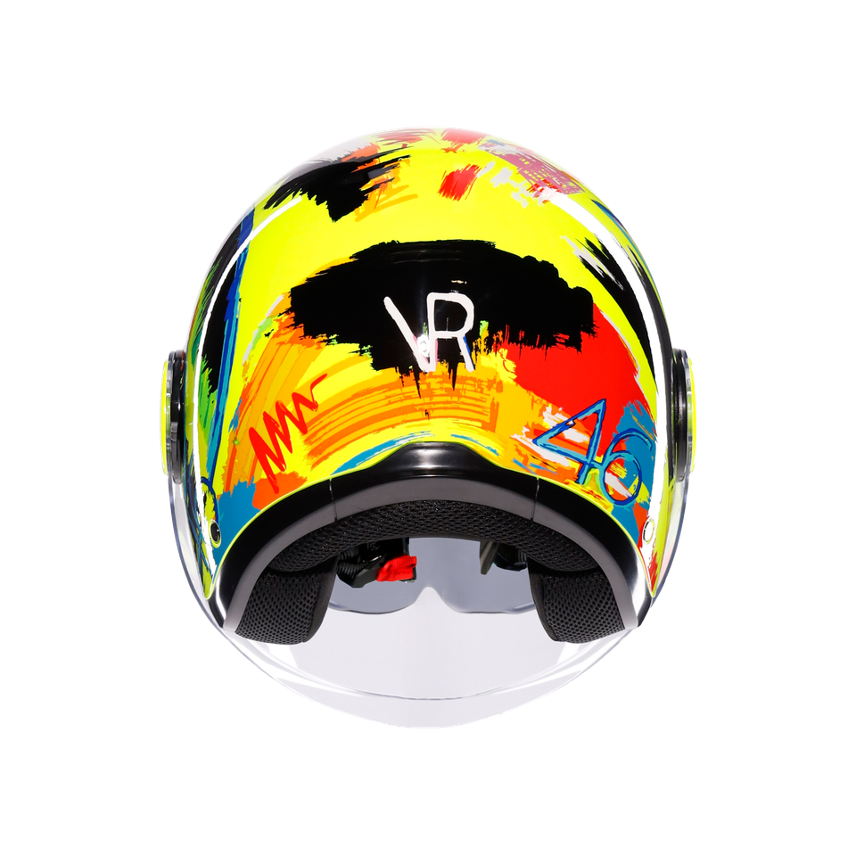 ETERES ROSSI WINTER TEST 2019 - MOTORBIKE OPEN FACE HELMET E2206