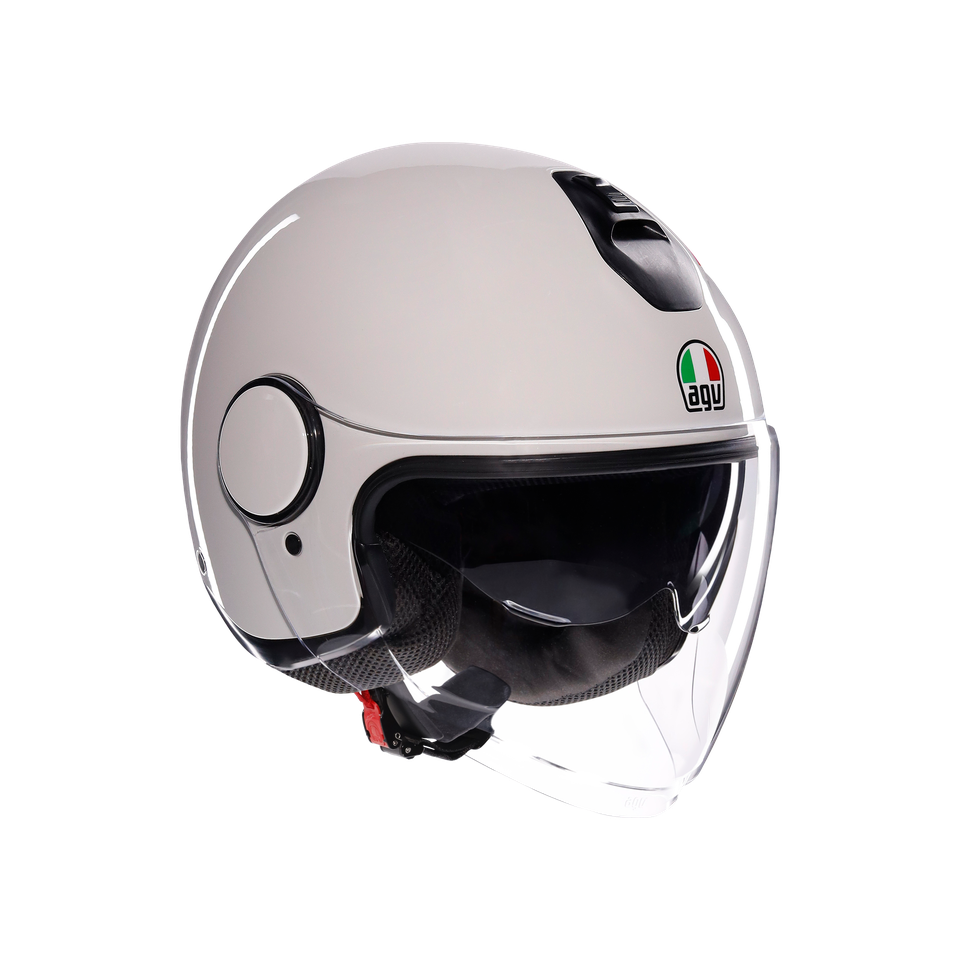 ETERES MONO MATERIA WHITE - MOTORBIKE OPEN FACE HELMET E2206