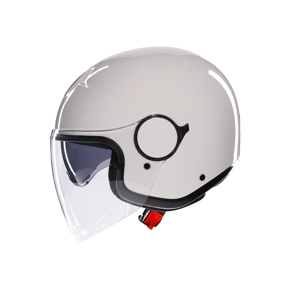 ETERES MONO MATERIA WHITE - MOTORBIKE OPEN FACE HELMET E2206