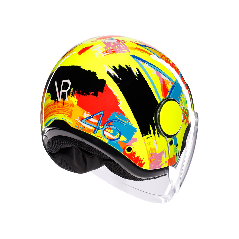 ETERES ROSSI WINTER TEST 2019 - MOTORBIKE OPEN FACE HELMET E2206