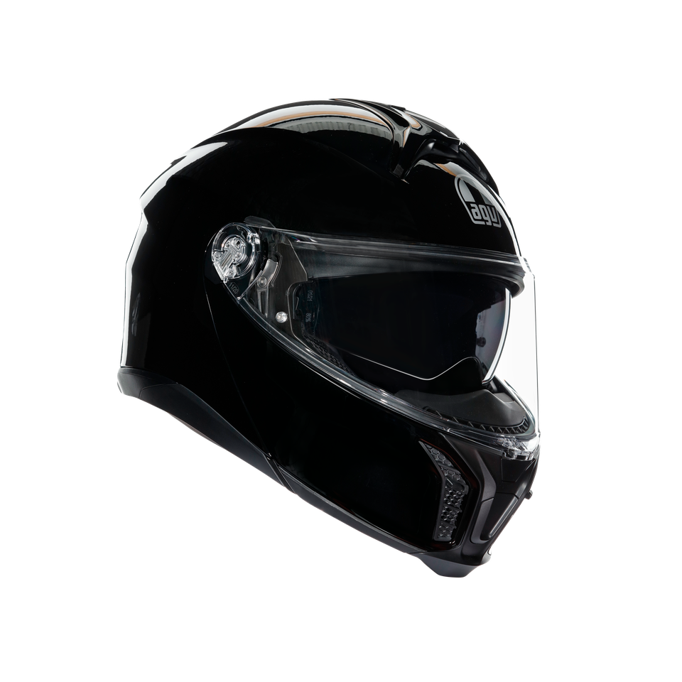 TOURMODULAR BLACK - MOTORBIKE FLIP UP HELMET E2206