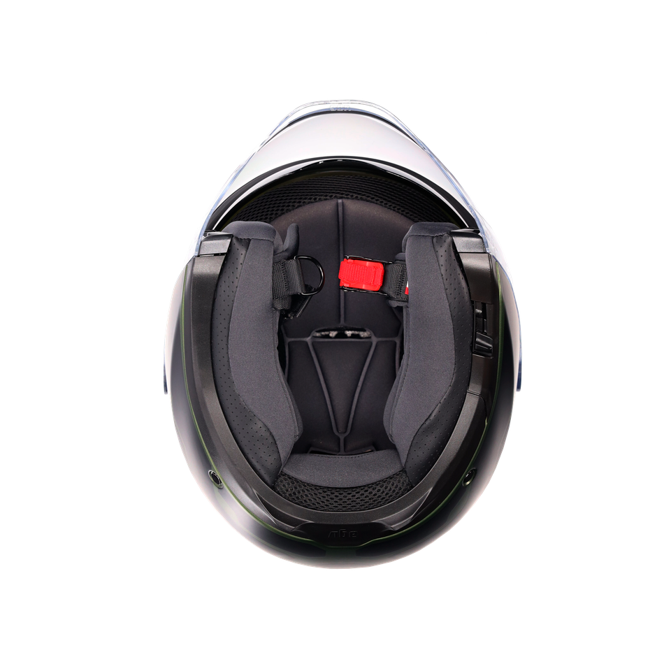 IRIDES SAKAI MATT GREEN/BLACK - MOTORBIKE OPEN FACE HELMET E2206