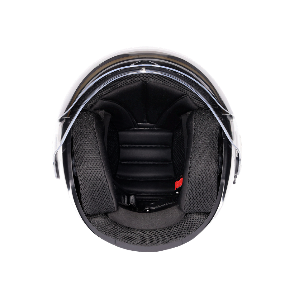 ETERES MONO MATERIA WHITE - MOTORBIKE OPEN FACE HELMET E2206