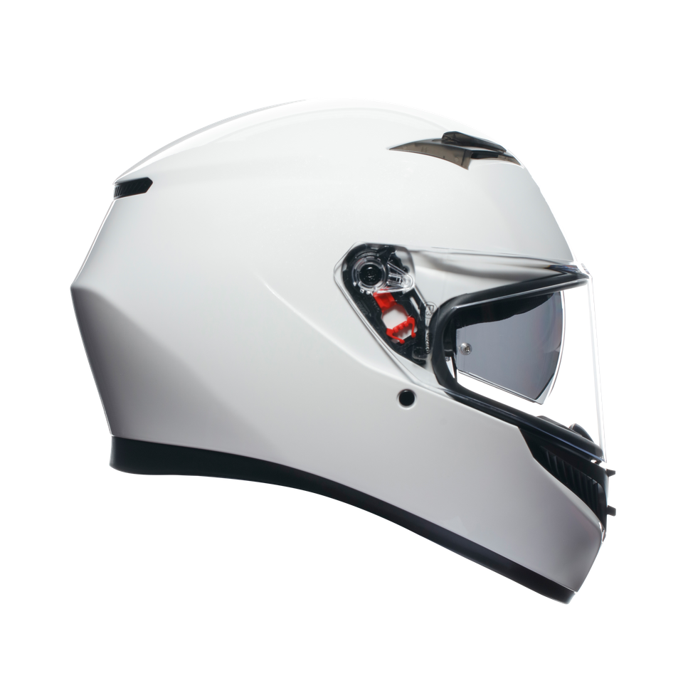 K3 MONO SETA WHITE - MOTORBIKE FULL FACE HELMET E2206