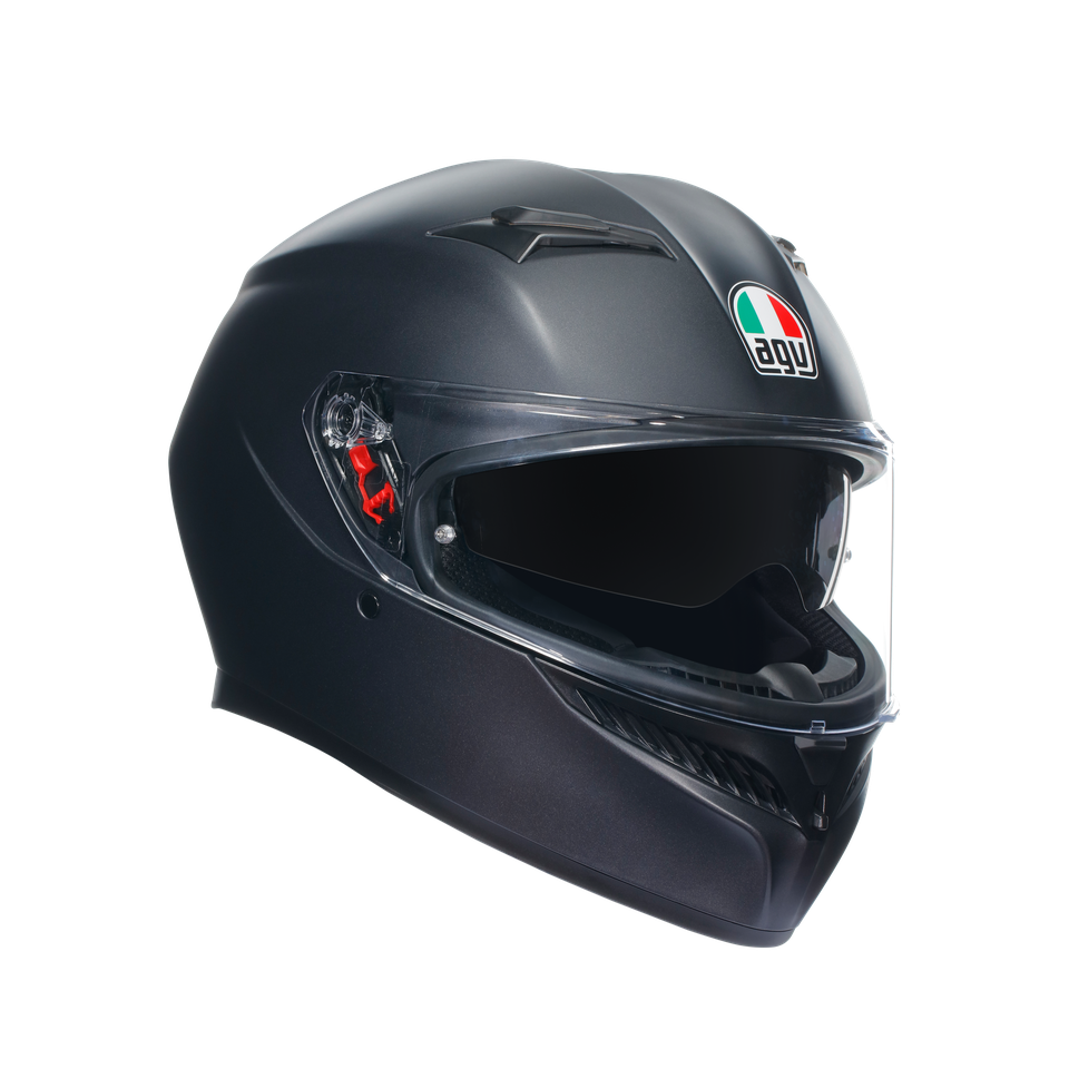 K3 MATT BLACK - MOTORBIKE FULL FACE HELMET E2206