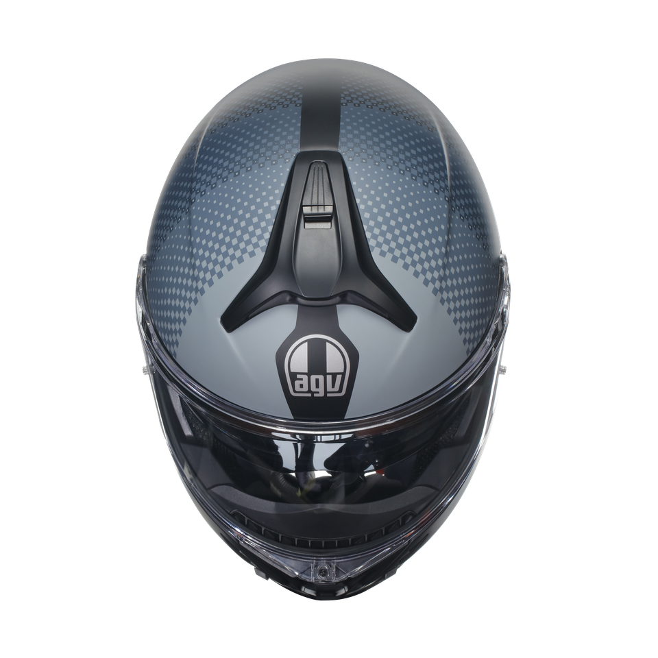 TOURMODULAR TEXTOUR MATT BLACK/GREY - MOTORBIKE FLIP UP HELMET E2206