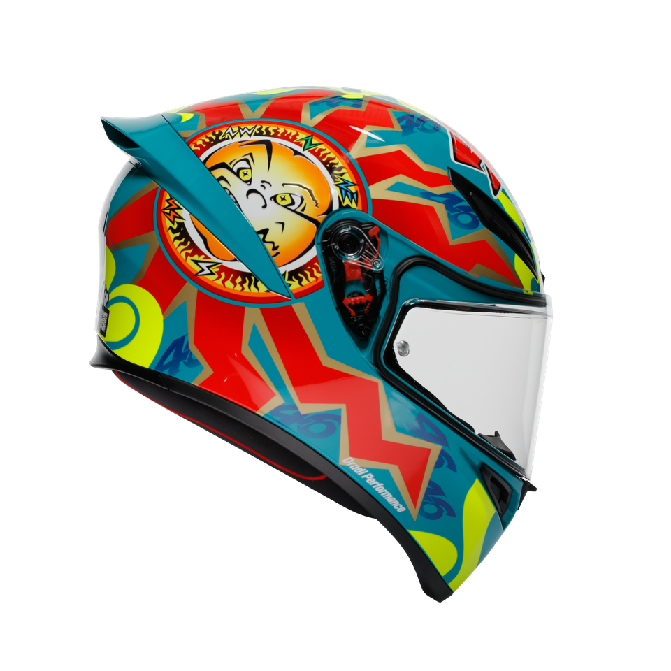 K1 S ROSSI MUGELLO 1999 - MOTORBIKE FULL FACE HELMET E2206