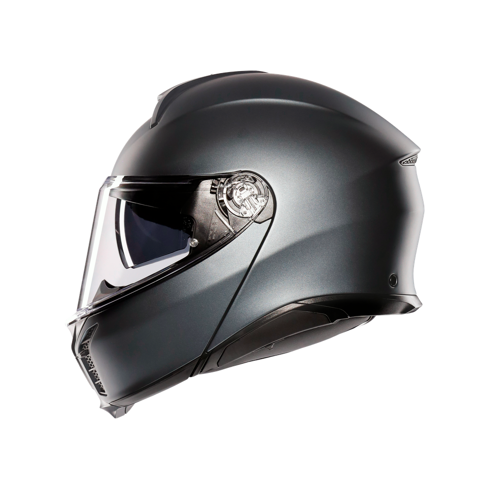 TOURMODULAR MATT ARDESIA GREY - MOTORBIKE FLIP UP HELMET E2206