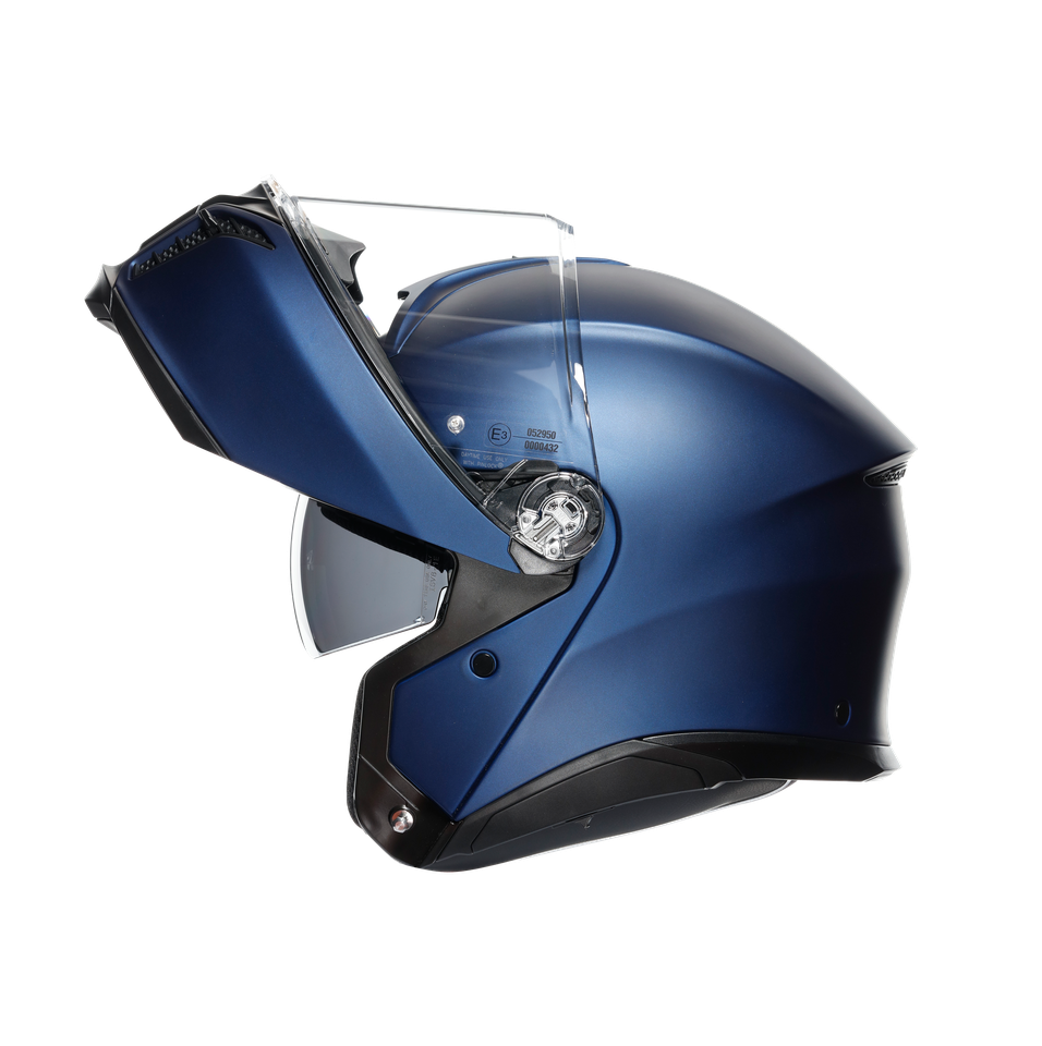 TOURMODULAR GALASSIA BLUE MATT - MOTORBIKE FLIP UP HELMET E2206