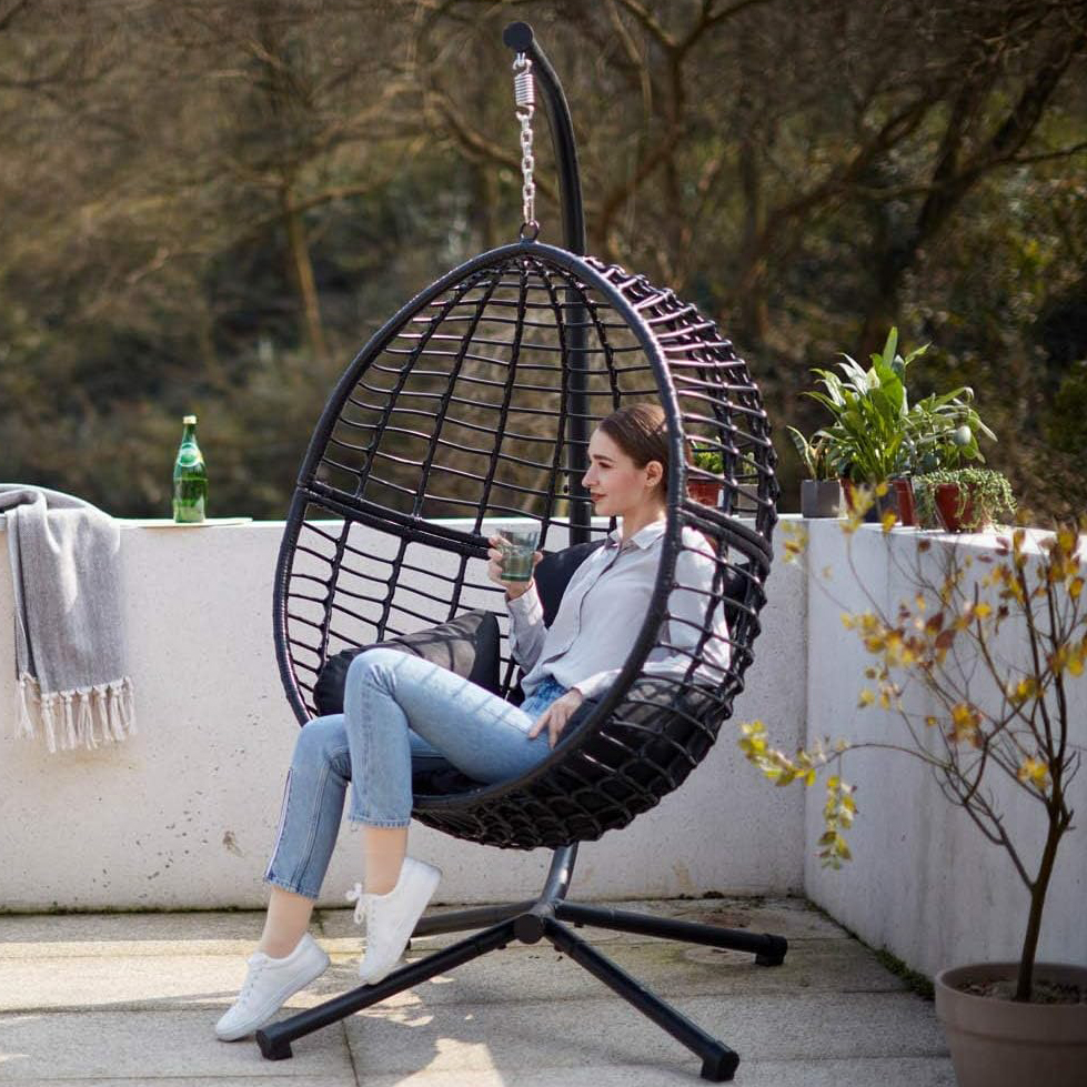 natural rattan rocking chair ,hanging wicker chair