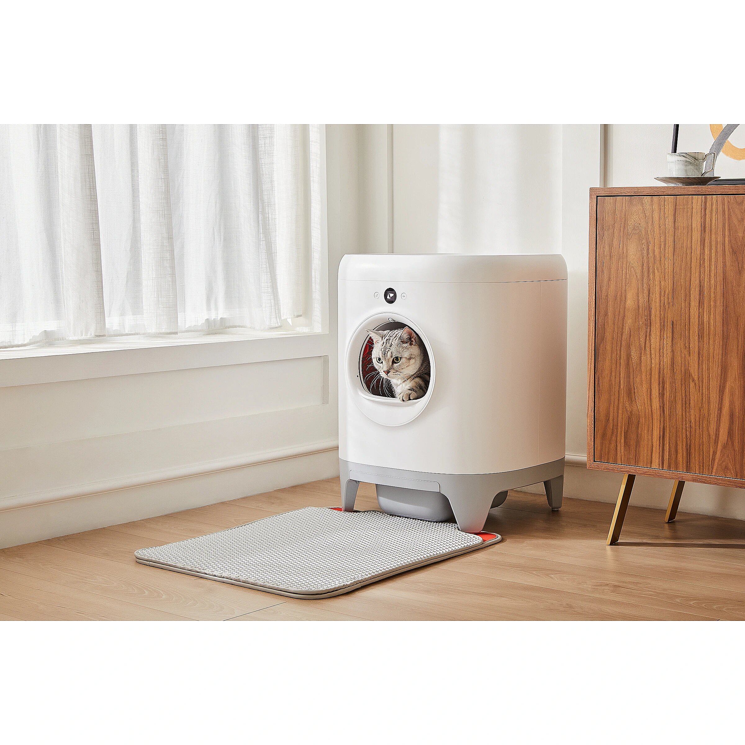 Intelligent Automatic Cat Toilet, Intelligent Deodorizing Cat Litter Box, Electric Shovel, Fully Enclosed Large Anti-splash