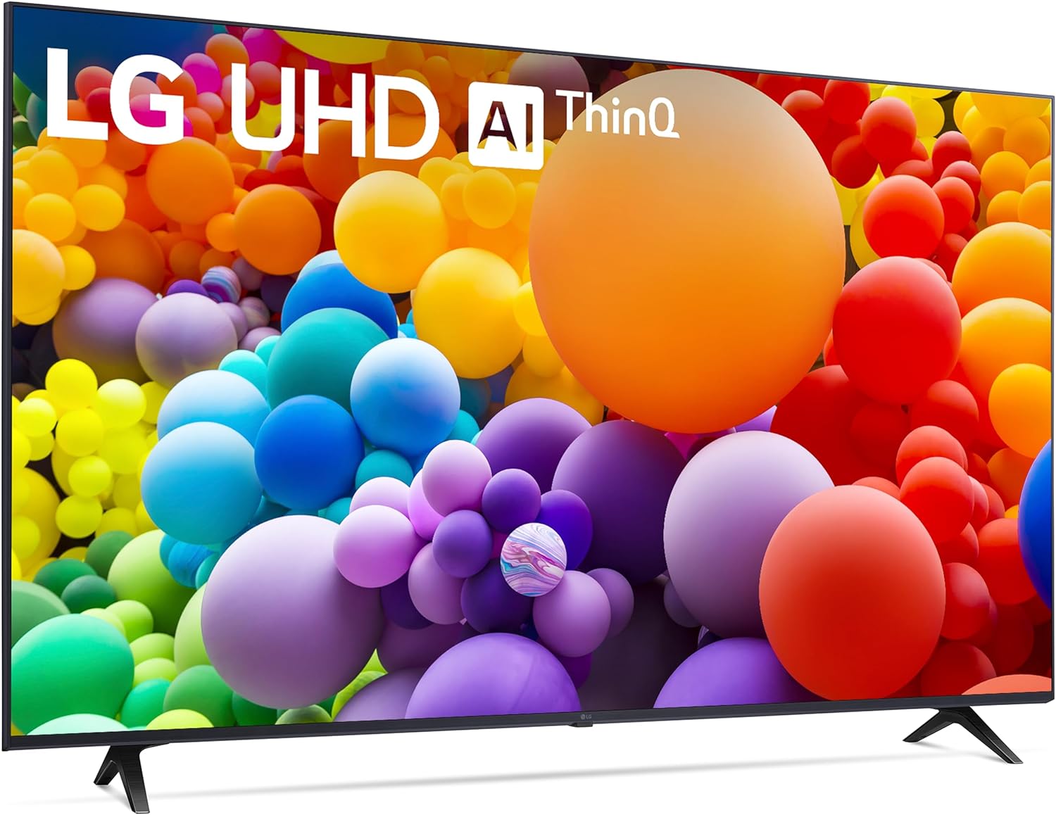 LG 55-Inch Class UT75 Series LED Smart TV 4K Processor Flat Screen AI-Powered with Alexa Built-in