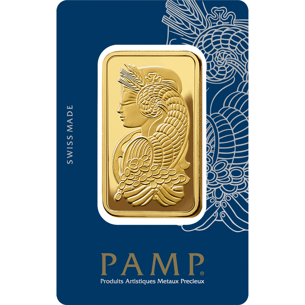 5 Gram Gold Bar PAMP Suisse Lady Fortuna Veriscan