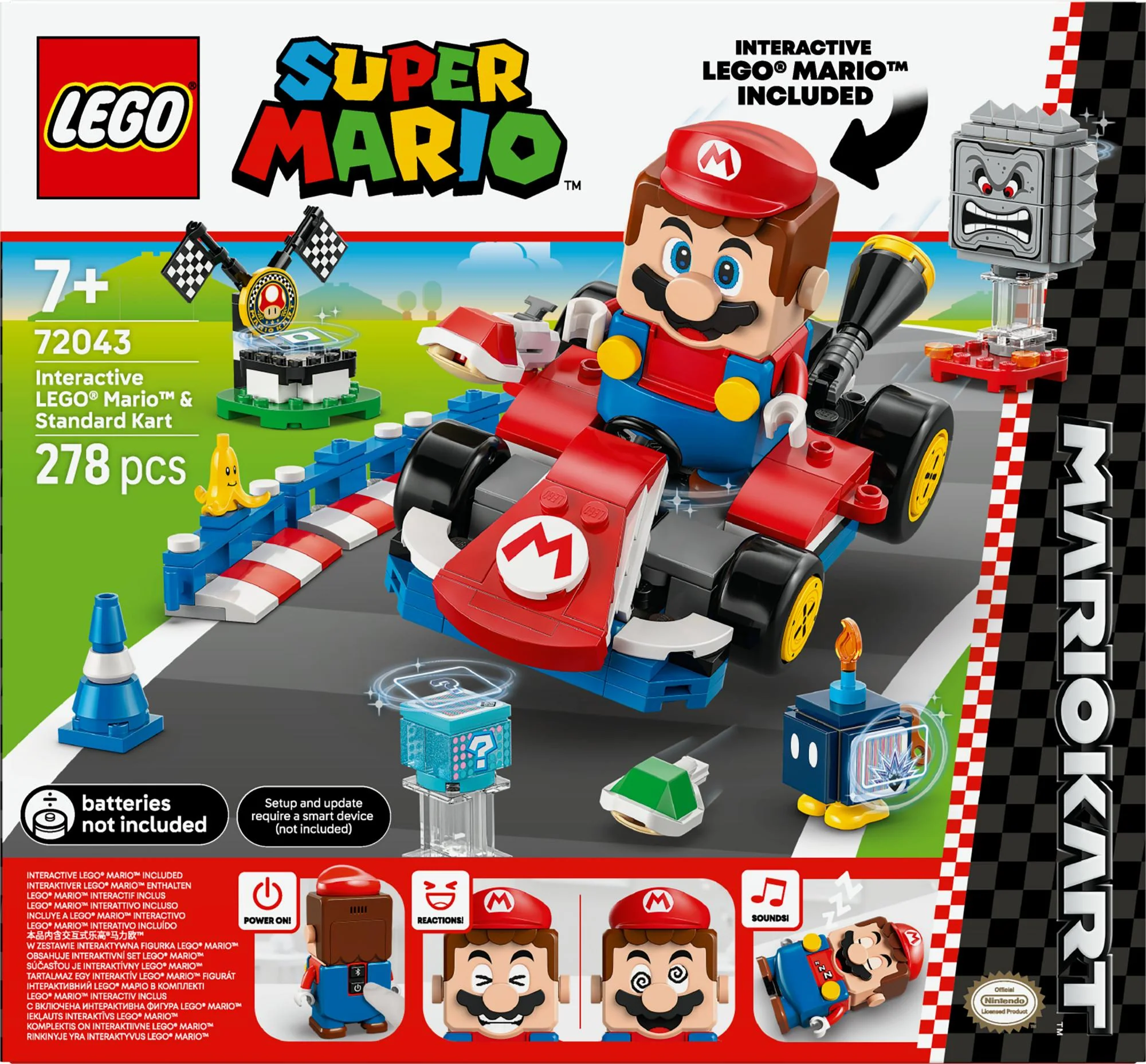 LEGO Super Mario – Mario Kart™: Interaktiv LEGO® Mario™ & Standard Kart