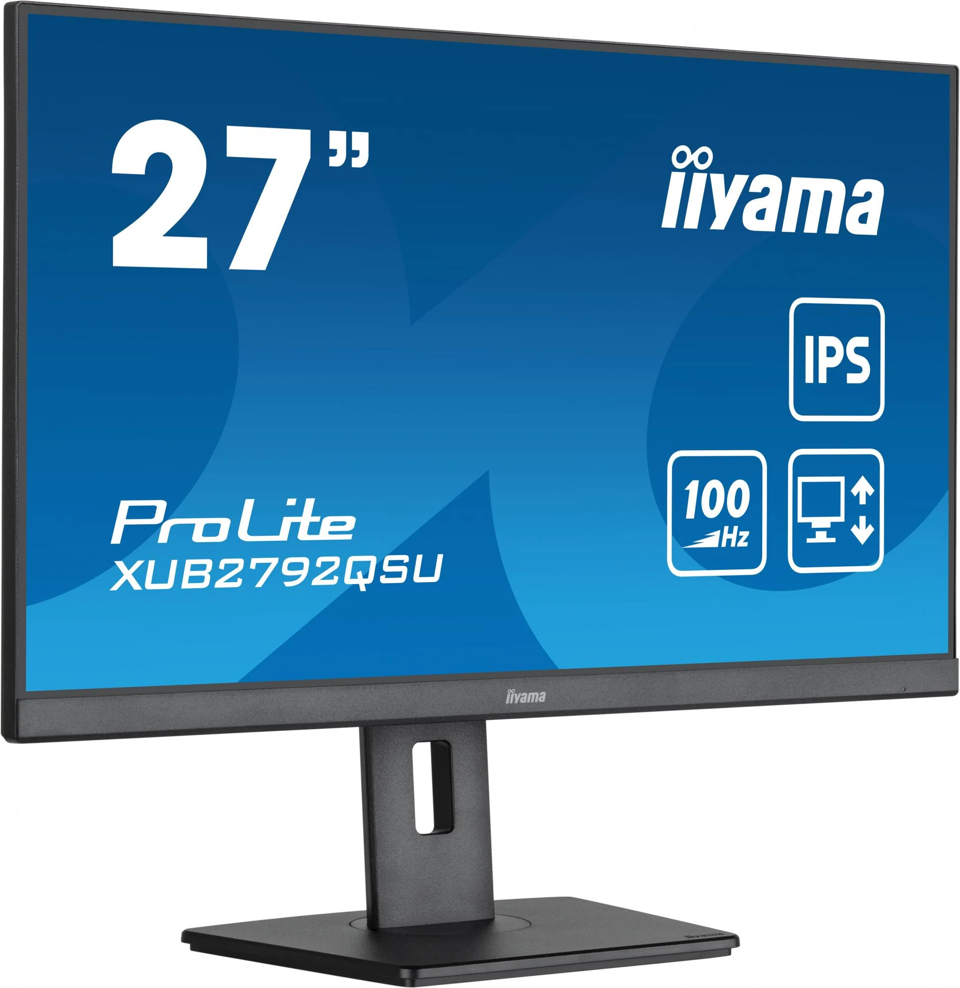 iiyama ProLite XUB2792QSU-B6 27 2560 x 1440 (2K) HDMI DisplayPort 100Hz Pivot Skærm