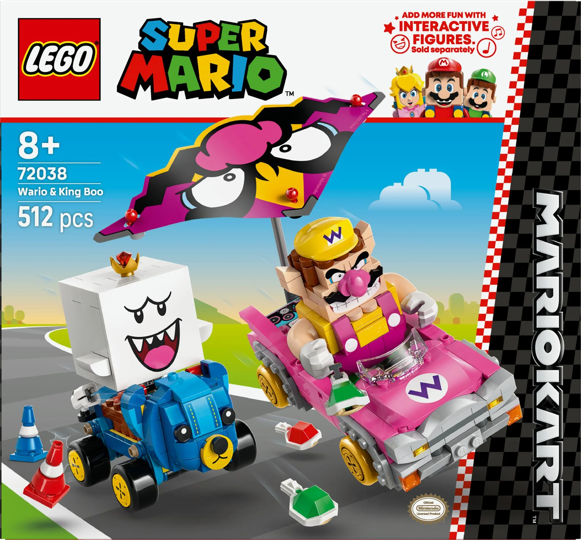 LEGO - Super Mario - Mario Kart™ – Wario & King Boo (72038)