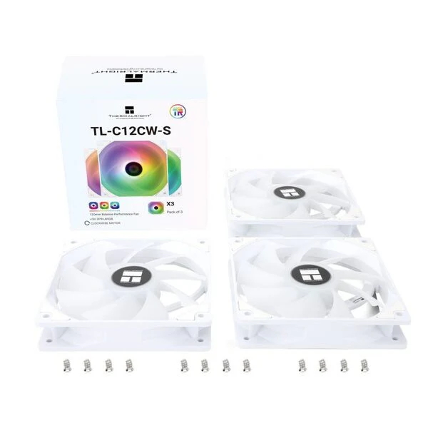 Thermalright TL-C12CW-S ARGB White 3 Pack - 120mm fan