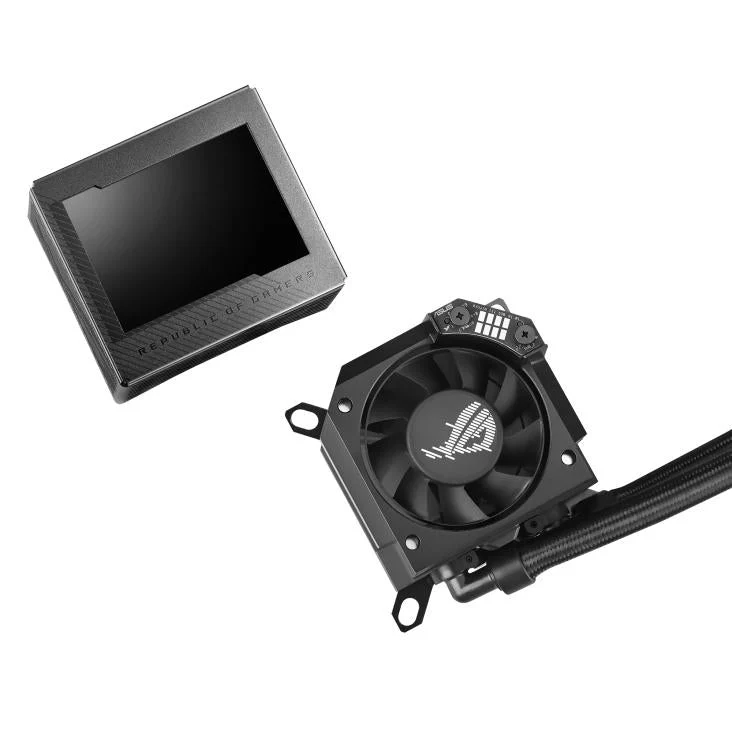 ASUS ROG RYUJIN III 360 AiO CPU Liquid Cooler w. 3.5 LCD. 3x Noctua iPPC 2000 PWM 120mm (AM5 comp.)
