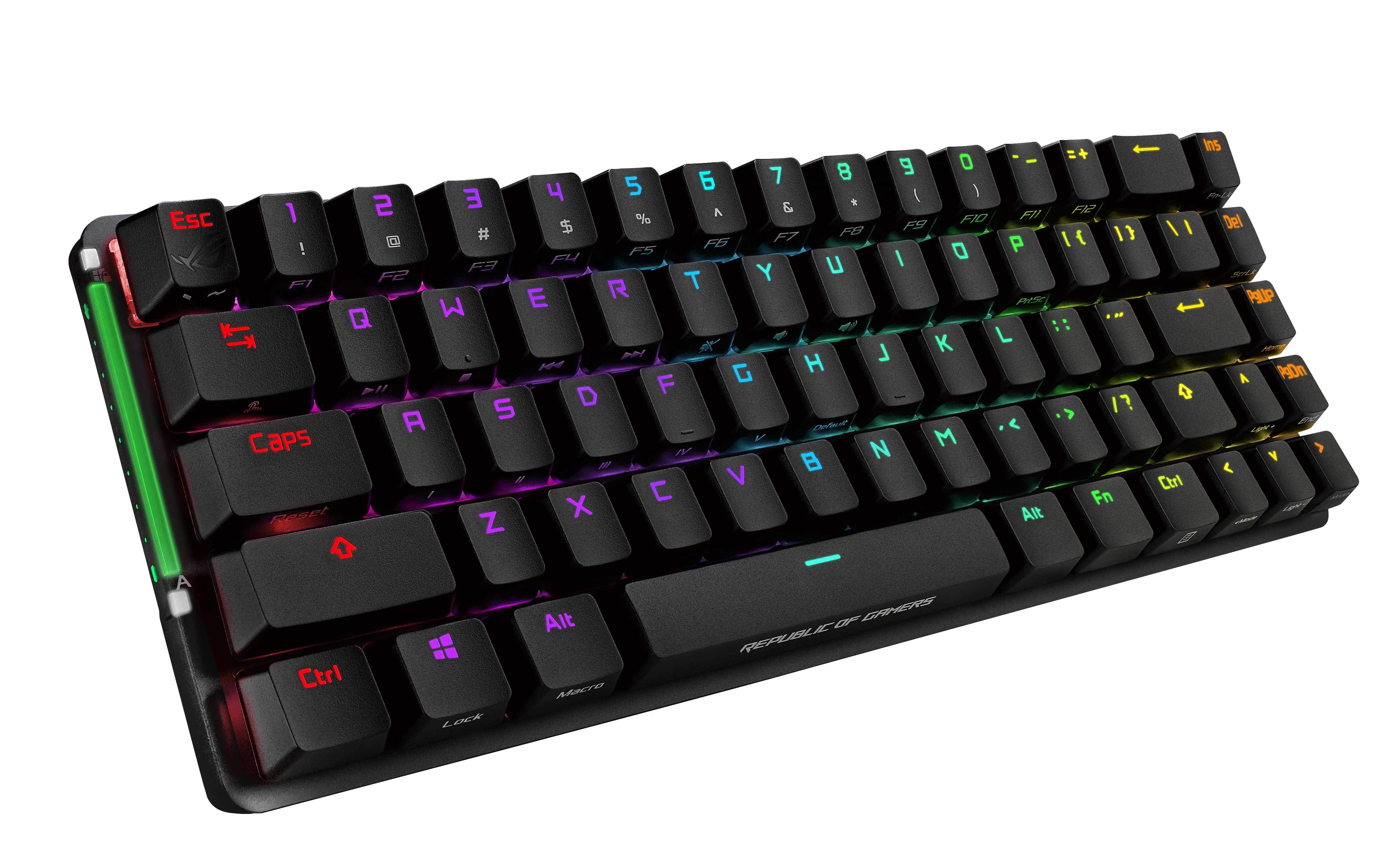 ASUS ROG FALCHION Kabellose mechanische RGB-Gaming-Tastatur mit 65 % Formfaktor (Cherry MX Red)