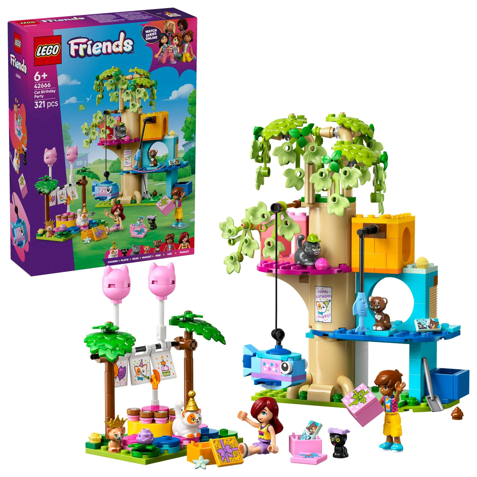LEGO Friends – Kattefødselsdag og Træhus