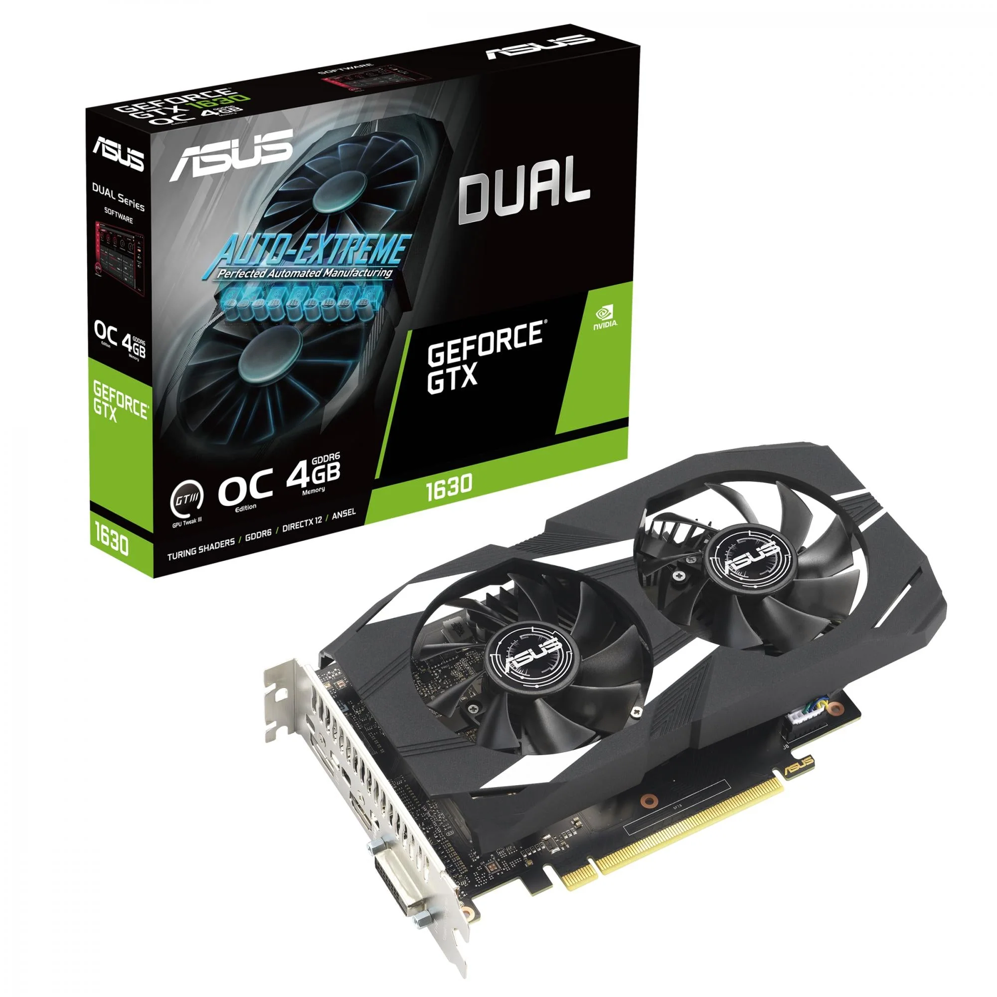 ASUS GeForce GTX 1630 4GB GDDR6 DUAL OC