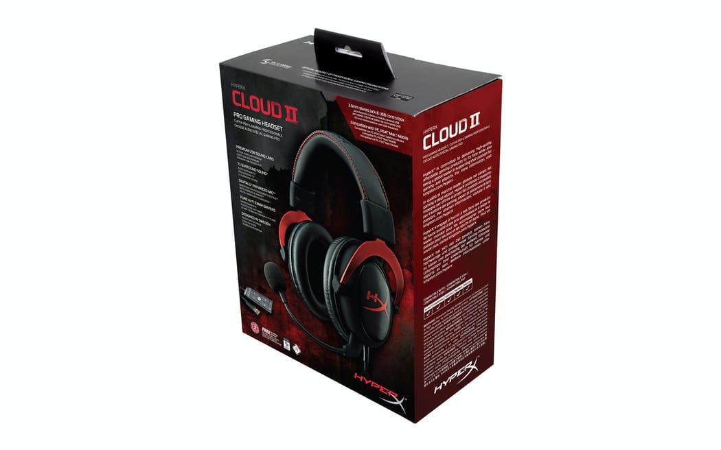 HyperX Cloud II Gaming-Headset– Rot/Schwarz
