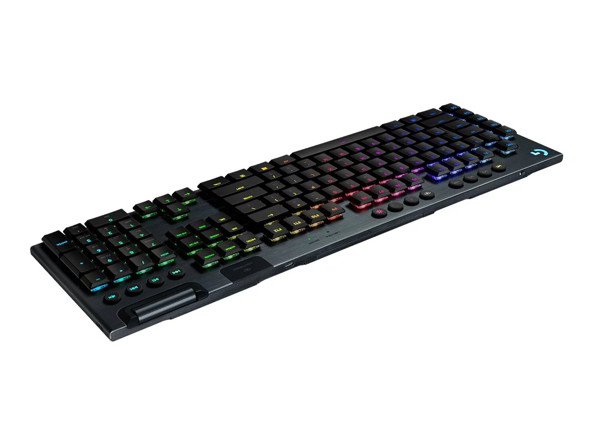LOGITECH G915 LIGHTSPEED Kabellose mechanische RGB-Gaming-Tastatur – GL Clicky – CARBON – PAN – NORDIC