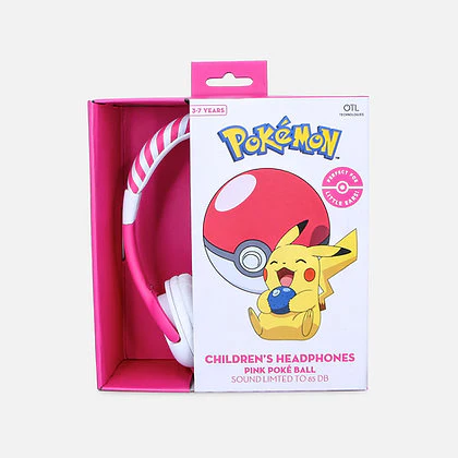 OTL - Junior Headphones - Pokemon Pokeball Pink (PK0842)