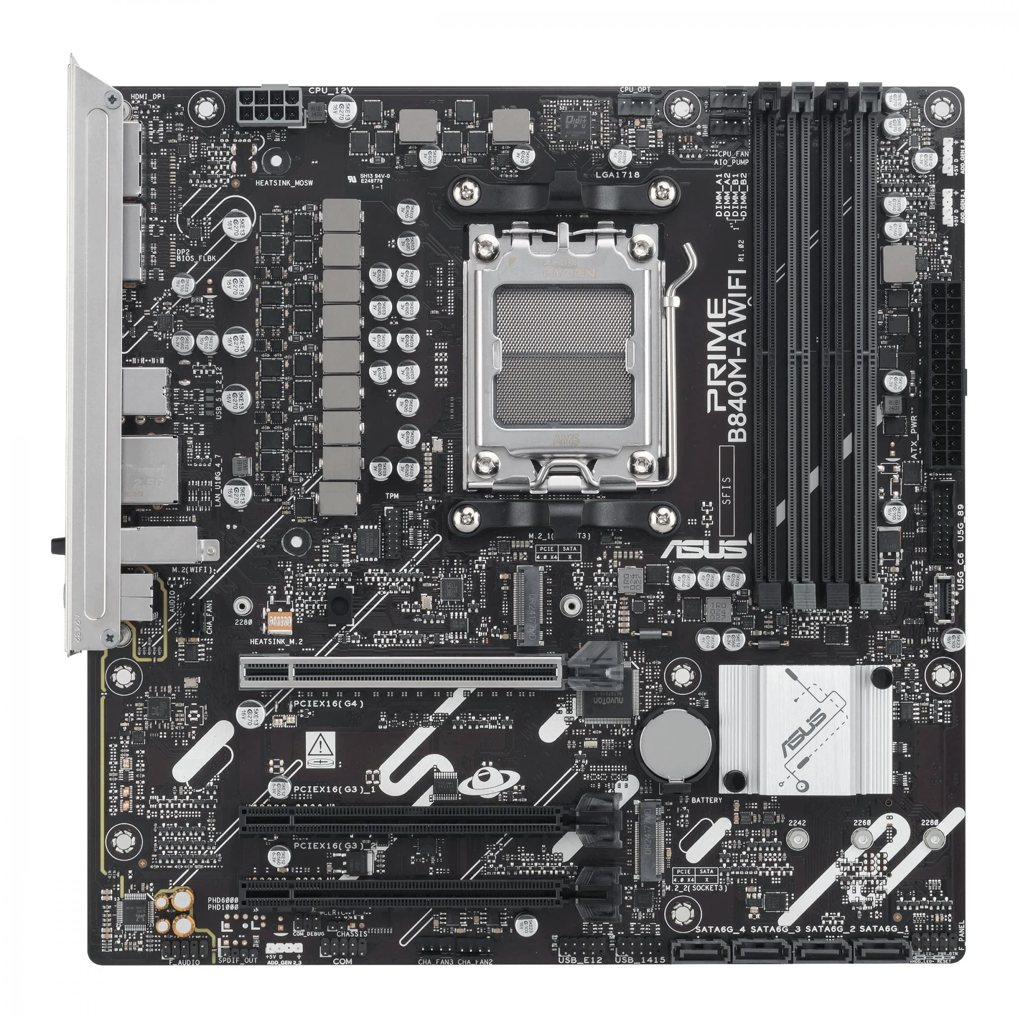 ASUS PRIME B840M-A WIFI (mATX. B840. AM5)