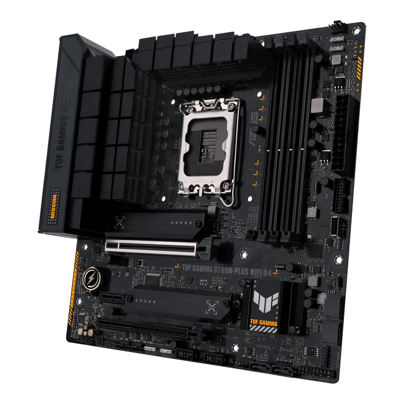 ASUS TUF GAMING B760M-PLUS WIFI D4 (mATX. B760. LGA 1700. DDR4)