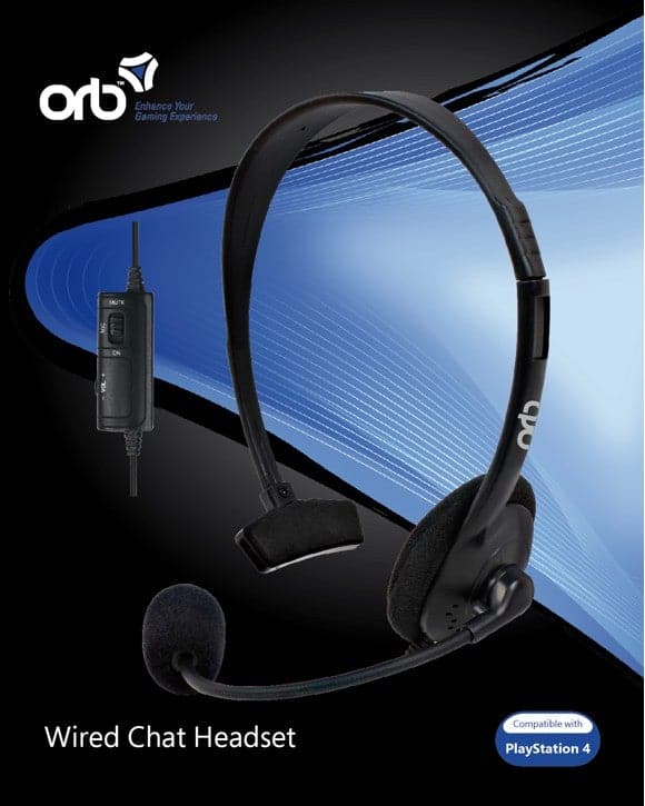 Playstation 4– Kabelgebundenes Chat-Headset (ORB)