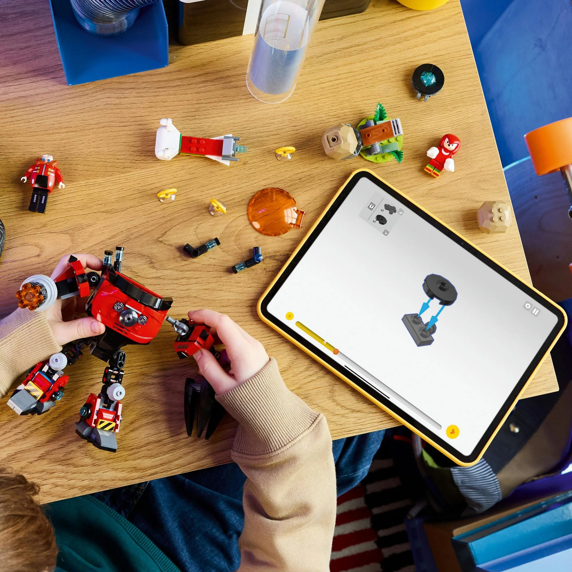 LEGO - Sonic - Knuckles vs. Dr. Eggman Egg Crusher Mech (77005)