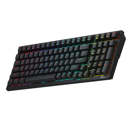 Wireless mechanical keyboard Royal Kludge RK98 RGB. Brown switch (black)
