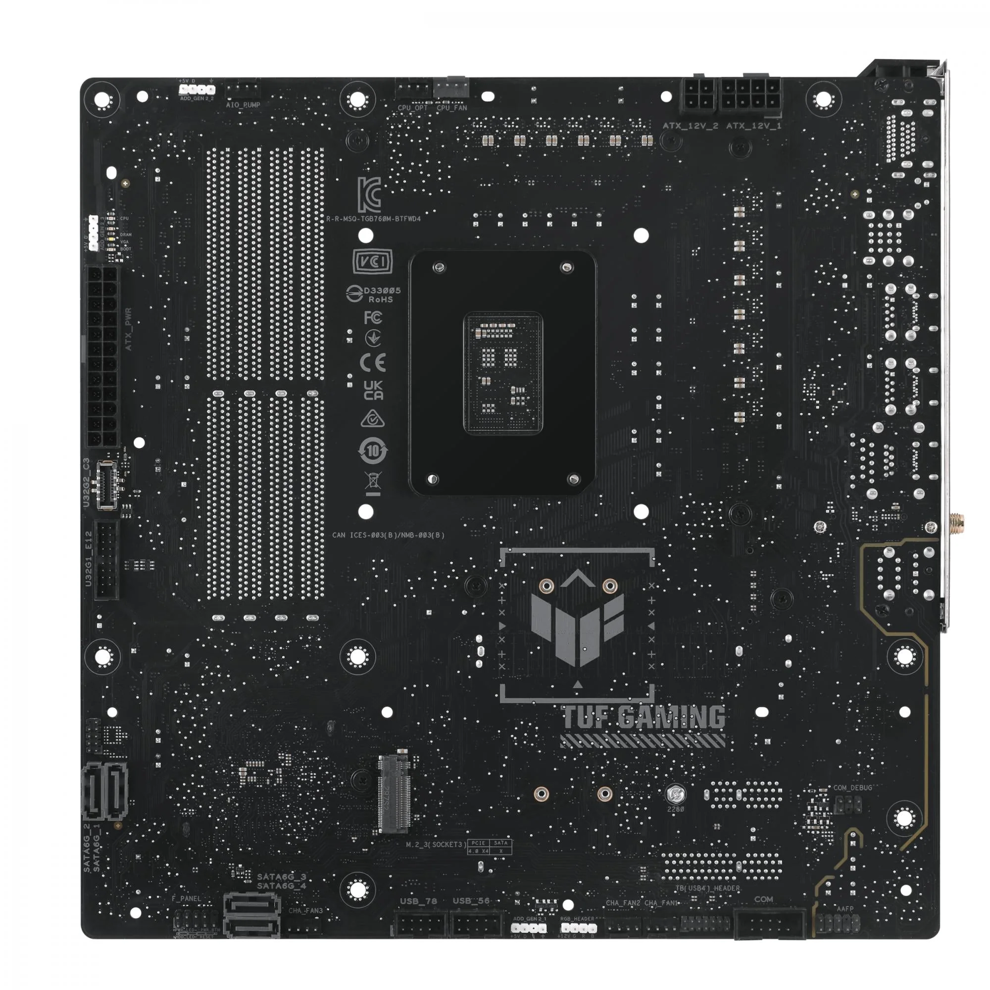 ASUS TUF GAMING B760M-BTF WIFI D4 (mATX. B760. LGA 1700. DDR4)