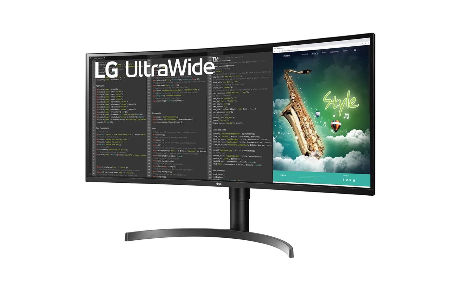 LG UltraWide 35WN75CP-B 35 3440 x 1440 (UltraWide) HDMI DisplayPort USB-C 100Hz  Dockingskærm