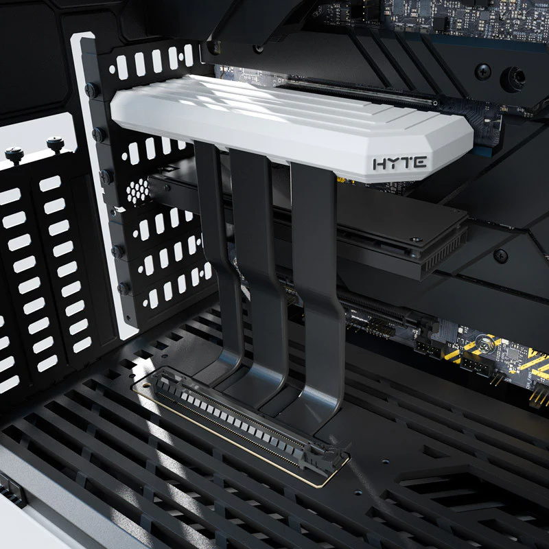 Hyte Y60 Midi-Tower – Schwarz/Weiß. PCI-e 4.0. Panorama-Glasansicht