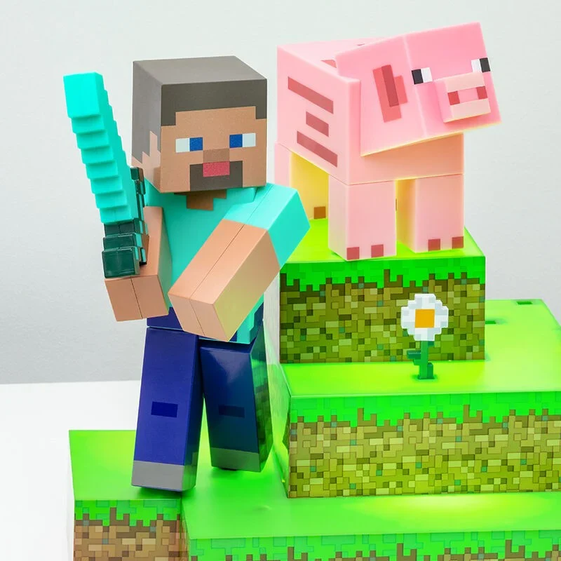 Minecraft Steve Diamantlampe – 30 cm
