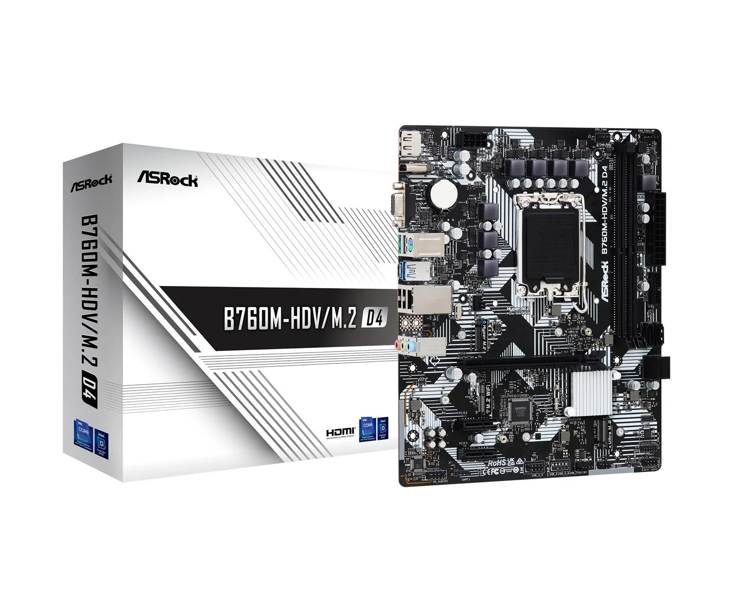 ASRock B760M-HDV/M.2 DDR4 - Bundkort