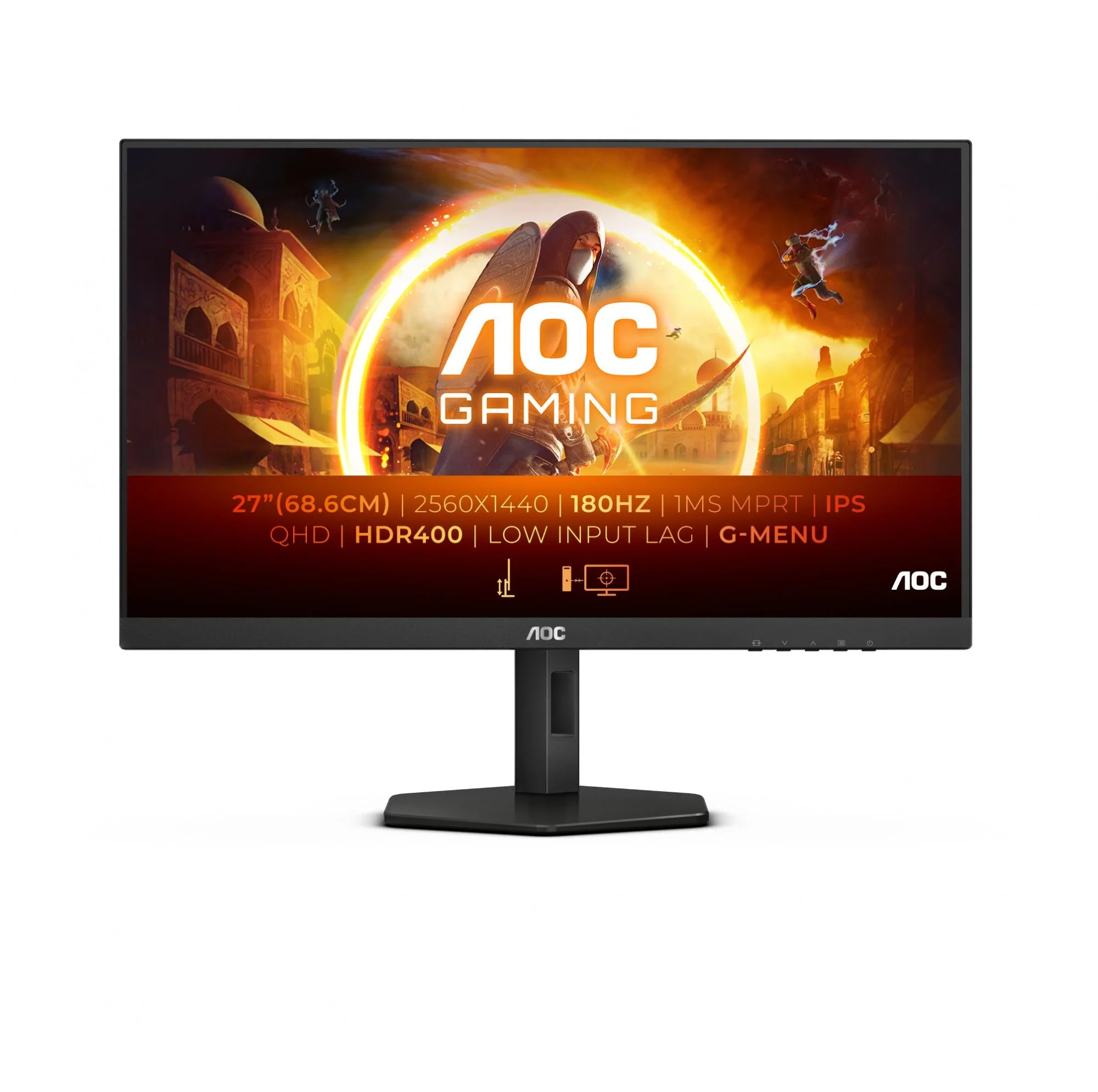 AOC Gaming Q27G4X 27. 2560x1440/1ms/250cd/m². HDMI. DisplayPort. USB