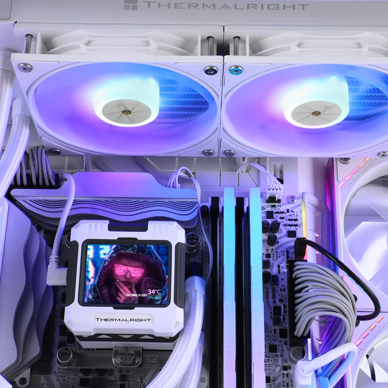 Thermalright Frozen Warframe White ARGB - AIO. 240mm. LCD