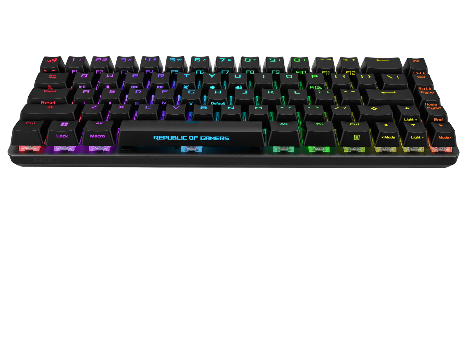 ASUS ROG FALCHION ACE 65 % schwarze RGB-Kompakt-USB-C-Gaming-NXRD-Mechanische Tastatur PBT-Tastenkappen