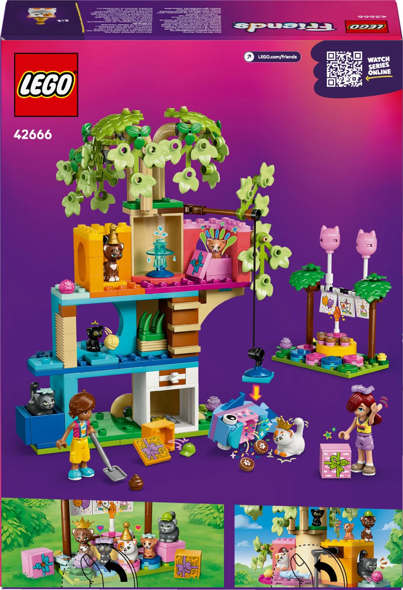 LEGO Friends – Kattefødselsdag og Træhus