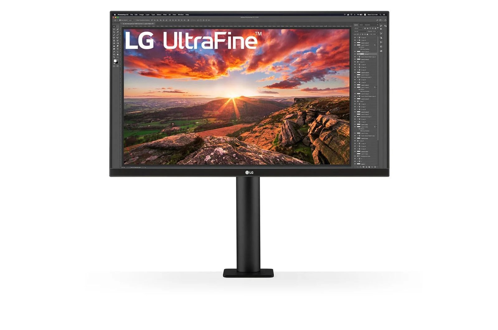 LG UltraFine Ergo 27UN880P-B 27 3840 x 2160 (4K) HDMI DisplayPort USB-C 60Hz Forlæng Træk tilbage  Dockingskærm
