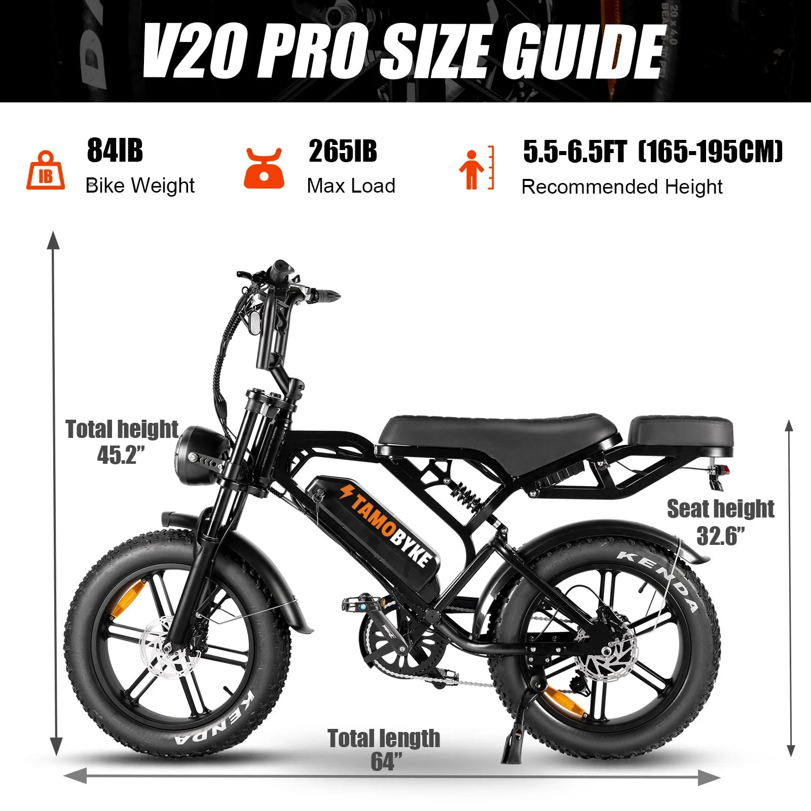 Tamobyke Electric Bike for Adults,Peak 1500W 28mph Mountain Ebike,48V 15.6AH 20