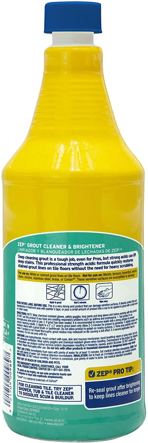 Zep Grout Cleaner and Brightener, 32 oz