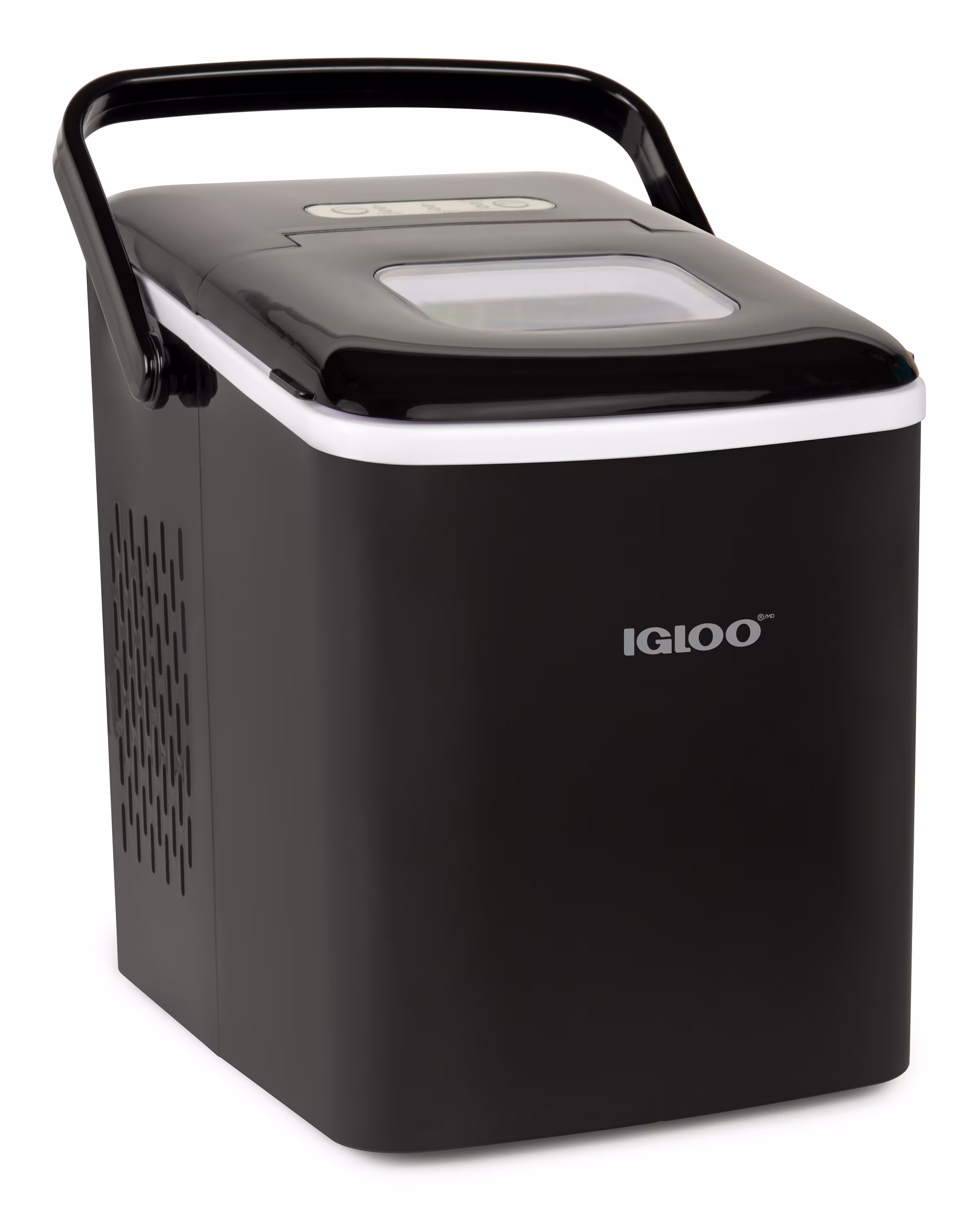 Igloo Handled Automatic Ice Machine Self Cleaning Countertop Ice Maker with Scoop, Aqua